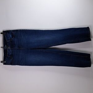 Time & Tru Faded Straight Stretch Blue Jeans Size 10 Short Inseam 26.5